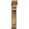 Ekena Millwork Olympic Slat Rough Sawn Bracket w/ Offset Brace, Western Red Cedar, 8"W x 38"D x 44"H BKT0806X38X44OLY06RWR - alternate 3
